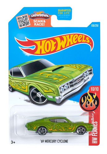 Hot Wheels # 10/10 - '69 Mercury Cyclone - 1/64 - Dhx29