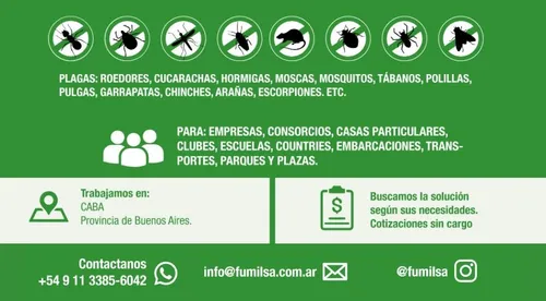 Fumigacion Fumigaciones Control De Plagas Desinfecciones