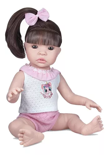 BANHO EM MINHA BEBÊ DE SILICONE SOLIDO COMPLETO - Reborn Baby