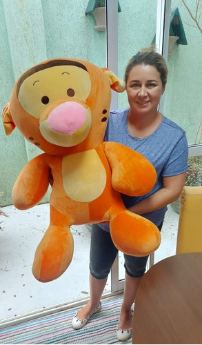 Tigrão Gigante 90cm Turma Urso Pooh Presente Crianças Festa