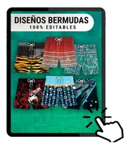 Comprar Diseños Editables Bermudas, Pack Short, Vector