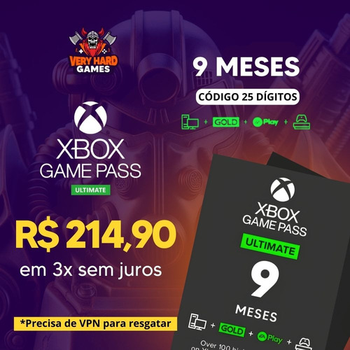 Xbox Game Pass Ultimate 9 Meses