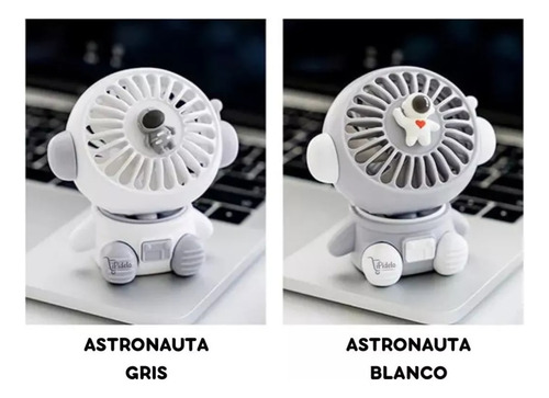Ventilador Mini Portaril Con Forma De Astronauta De Mano