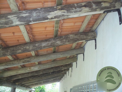 Imagen 4 de 4 de Postes Tratados Cca 9a12 2,20m Para Cerco Perimetral