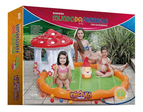 Banheira Inflavel Infantil Mundo Fantasia C/chuveiro - Mor