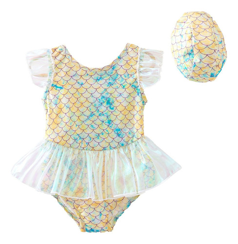 Traje De Baño Hot Spring Para Niños, Vestido De Princesa Par