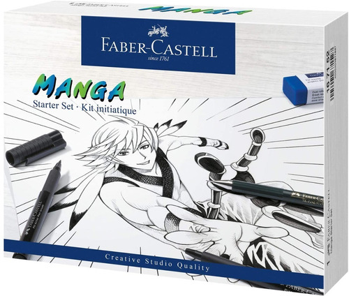 Set Manga Starter Faber Castell Pitt Brush Pen Barrio Norte