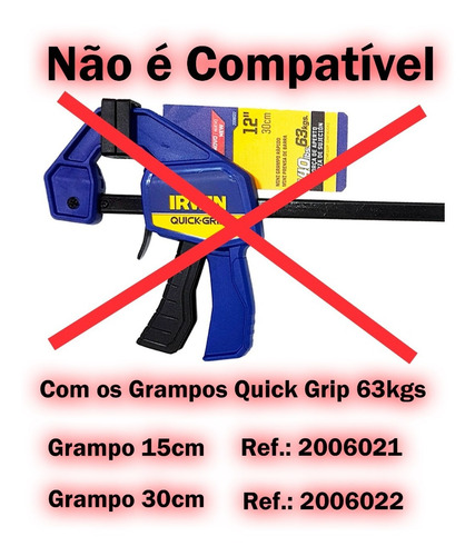 Imagem 3 de 8 de Grampo Sargento Para Marceneiro Acessorio Angular Irwin Grip