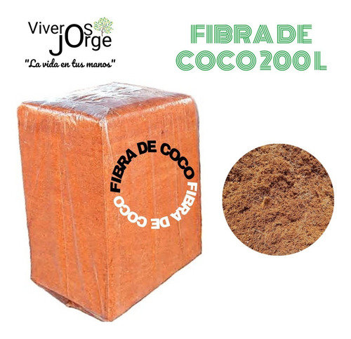 Imagen 1 de 3 de Fibra De Coco/sustrato 200 L Compacto.