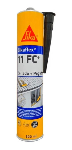 Sellante Sikaflex 11fc+ Negro 300ml Sika Construccion