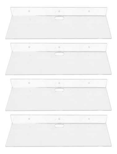 Estantes Flotantes De Acrílico Transparente Resistentes Mont