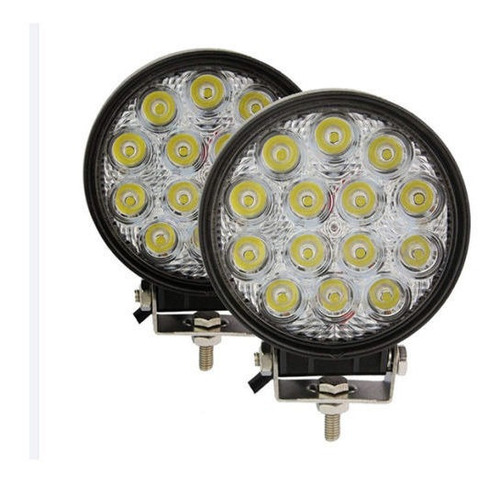 Imagen 1 de 3 de Faros Led Redondos Antinieblas