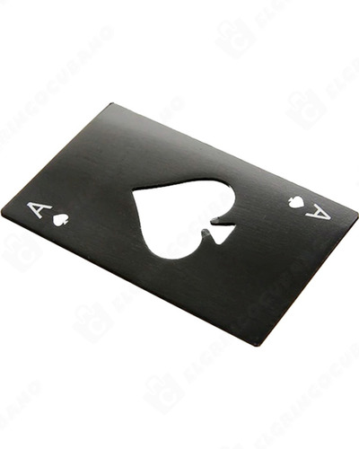 Destapador En Forma De Carta Poker - Metal