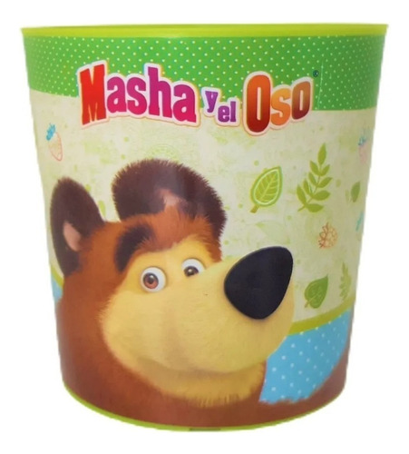 Taza Masha Y El Oso - Hojas Color Verde