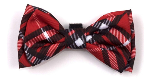 Bias Plaid Bow Tie Adjustable Collar Attachment Accesso...