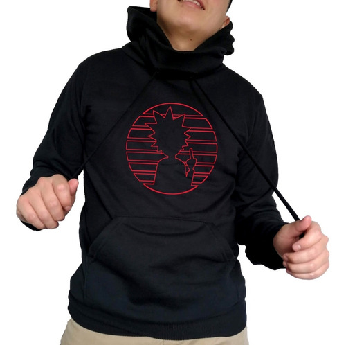 Sudadera Rick Morty Rick Circulo Dedo Con Gorro Cuello Alto