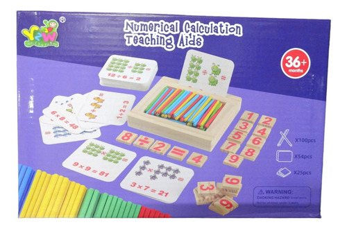 Juego Montessori Matemático Didáctico Calculadora Sumas