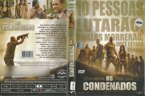 Dvd - Os Condenados - Steve Austin, Vinnie Jones