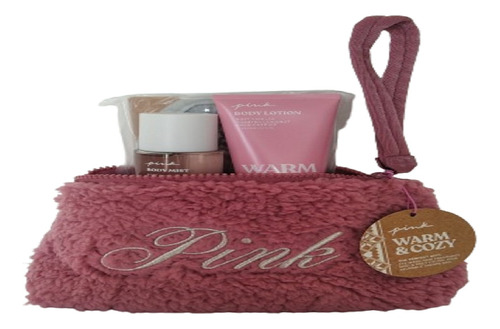 Pack Cosmetiquero+perfume+crema+antifas Warm & Cozy Pink