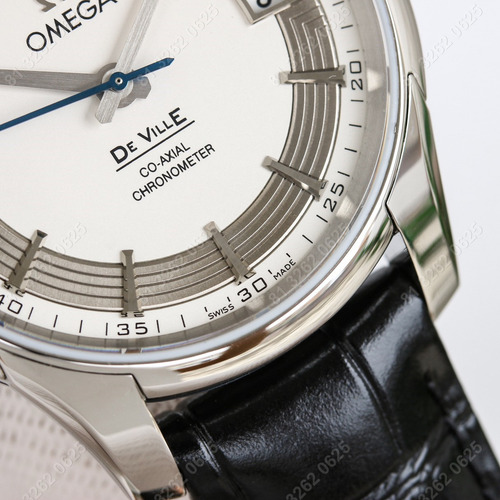 Omega Reloj De Hombre Para Cinturón Con Disco Blanco