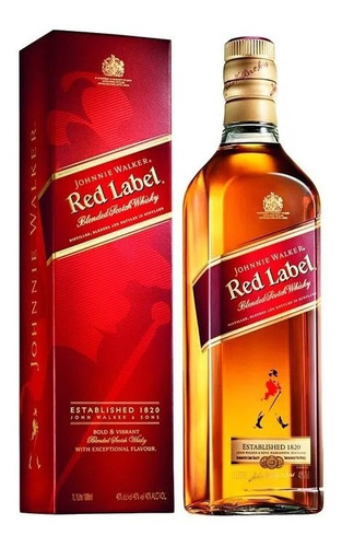 Whisky Johny Walker Rojo 1lt  Envio Rapido Gratis