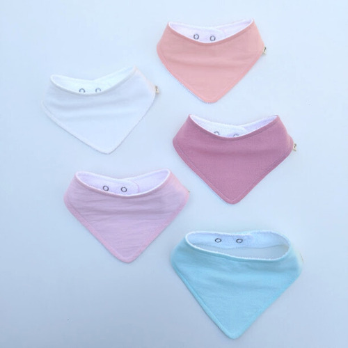 Imagen 6 de 10 de Pack X5 Baberos Bandana Desde Rn Hasta 18m Somos Fabricantes