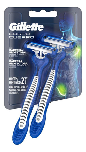 Gillette Cuerpo Afeitadoras Desechables 2 Unidades