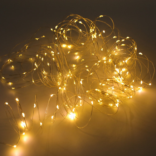 Cadena De Luces De 200 Led De Color Blanco Cálido