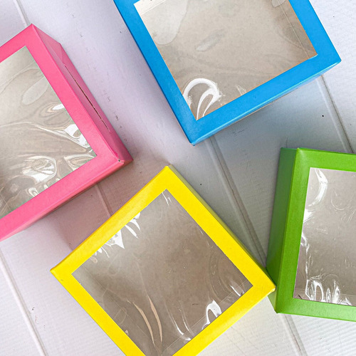 Caja/cajita Verde X 10 -12*12*5-día Del Niño-golosinas-gift