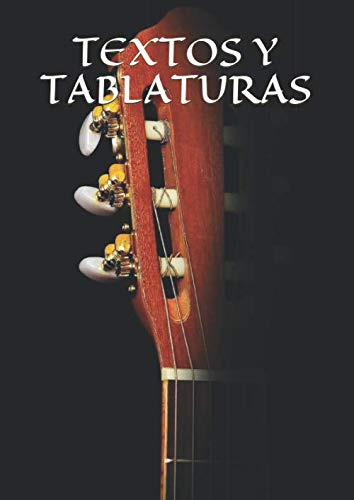 Textos Y Tablaturas: Libro En Blanco Para Guitarrista-cantan