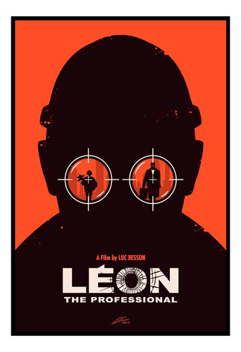 Cuadro Premium Poster 33x48cm Leon Luc Besson