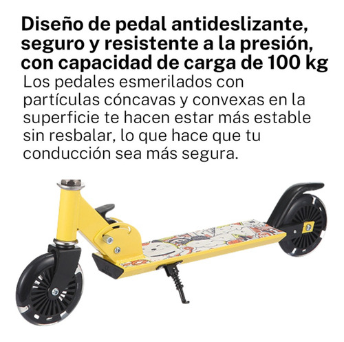Scooter Patin Del Diablo Ajustable Plegable Niños Y Adolesce