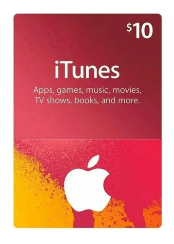Imagen 1 de 1 de Itunes Appstore $10 Tarjeta De Regalo Digital