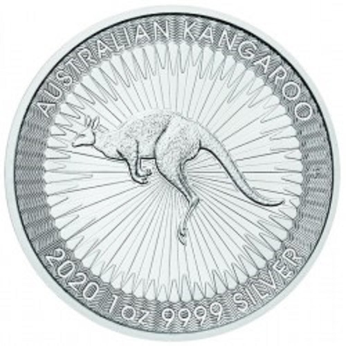 Moneda De Plata 999 Australian Kangaroo 1 Onza + Cápsula