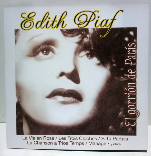 Cd Edith Piaf (el Gorrion De Paris)