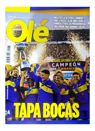 Revista Olé Especial Boca Campeón 2022 - Tapa Bocas