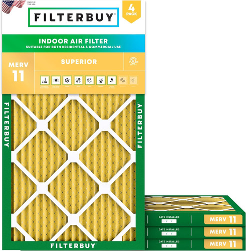 Filtros De Horno/filtros De Aire, Merv 11/dorado, Paque...