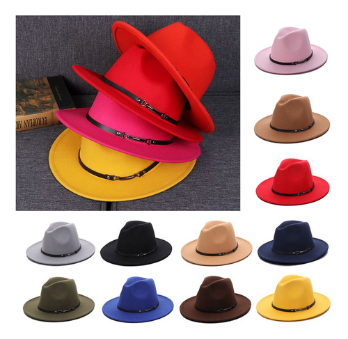 Sombrero Outback Hat Panama Jazz Hat De Fieltro Fedora Con C