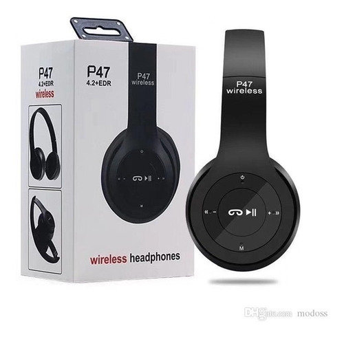 Imagen 2 de 9 de Audífonos P47 Bluetooth,micro Sd, Radio Fm