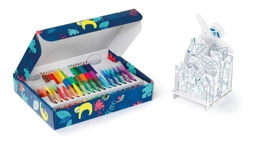 Imagen 3 de 6 de Kit P/ Colorear Maped 50 Pzs Organizador Arte Creativ 907037