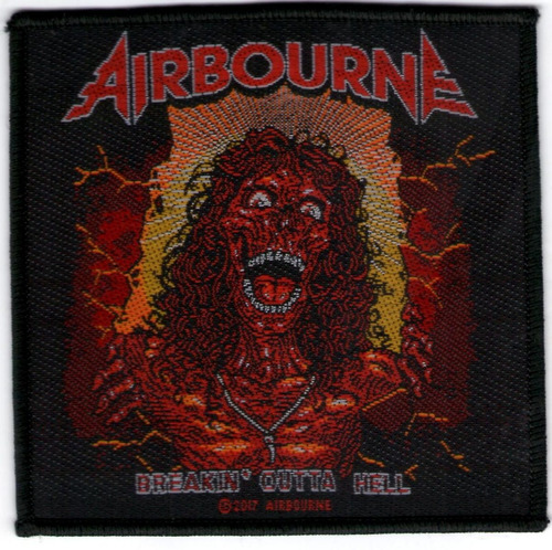 Patch Microbordado - Airbourne - Breakin Outta Hell Oficial