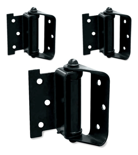 Dobradiça Com Mola Zeus Porta Corta Fogo Preto Kit 3 Un