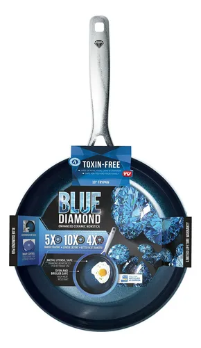 Sartén Blue Diamond Cerámica 10 Inch Antiadherente Color Azul