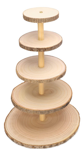 Ayfjovs Soporte De Madera Para Magdalenas De 5 Niveles, Sopo