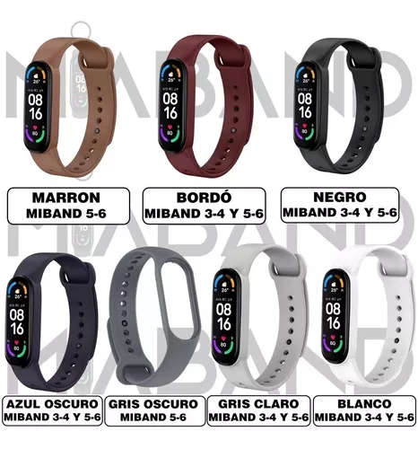 Malla Reemplazo Correa Xiaomi Mi Band 3 y 4 Silicona Pulsera