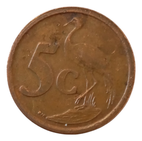 Moneda Sudáfrica 5 Cents 2004 Garsa (&1572 (Usado)