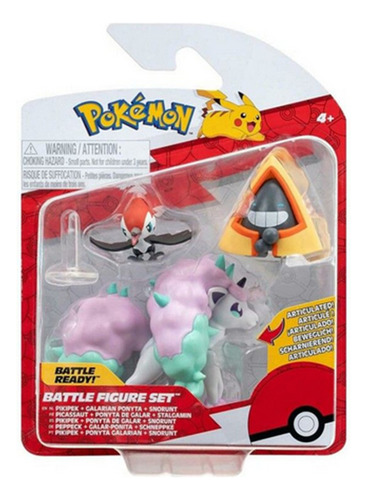 Pokemon 95155 Battle X3 Pikipek Galarian Ponyta Snorunt