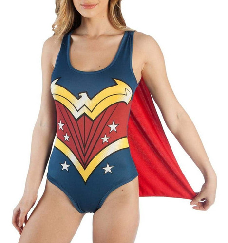 Disfraz Talla Large Para Mujer Body Con Capa De La Mujer