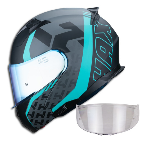 Hax Helmets. Casco Moto Abatible Dot + Ece 06. Amatista Wind