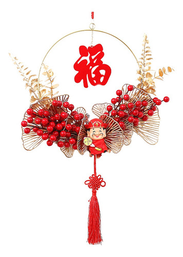 Decoración De Año Nuevo Con Nudo Chino, Tradicional, Rojo, O